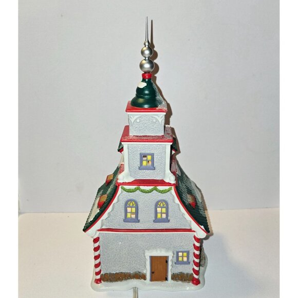 Department 56 North Pole Series Rudolphs Silver & Gold Tree Toppers Lit House - Picture 8 of 10
